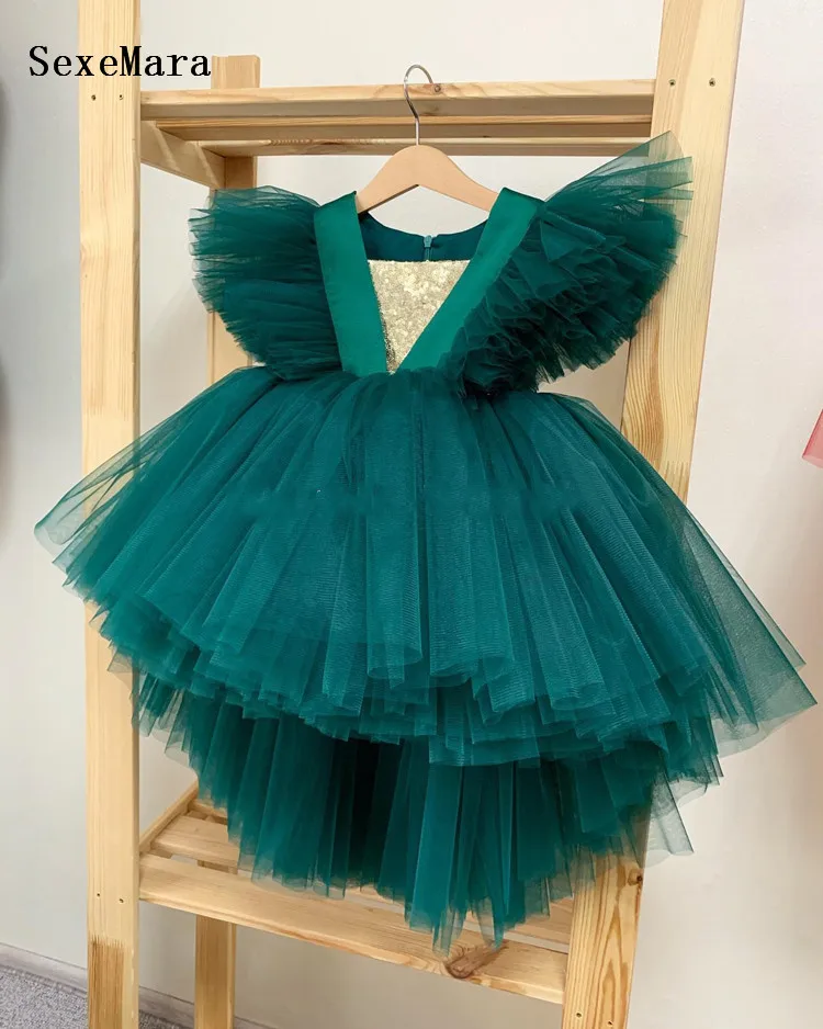 Custom Flower Girl Dress Tulle V Neck Toddler Baby Girl Dress Birthday Party Gown Kids Dress Photography Props 1-14Y 
Custom Flower Girl Dress Tulle V Neck Toddler Baby Girl Dress Birthday Party Gown Kids Dress Photography Props 1-14Y