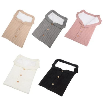 Infant Button Knitted Swaddle Wrap Swaddling Stroller Wrap Toddler Blanket Sleeping Bags Newborn Baby Winter Warm Sleeping Bags
Infant Button Knitted Swaddle Wrap Swaddling Stroller Wrap Toddler Blanket Sleeping Bags Newborn Baby Winter Warm Sleeping Bags