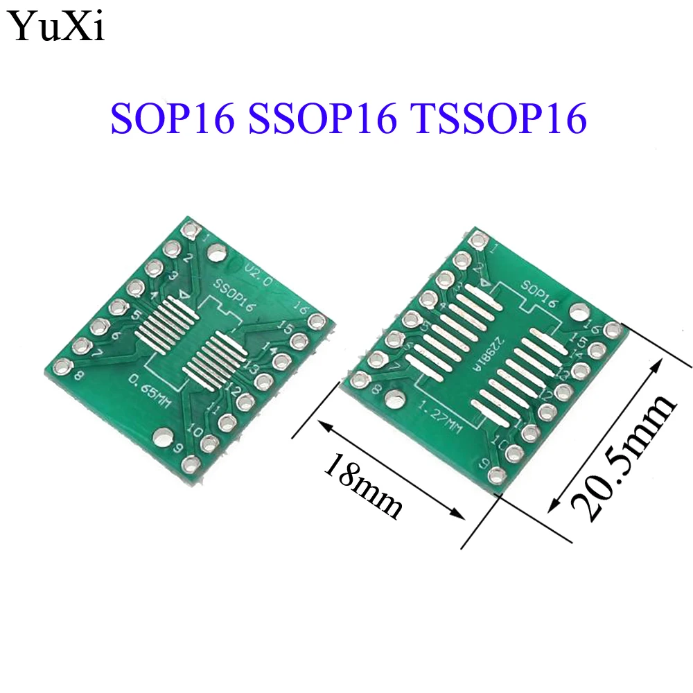 10pcs SOP16 SSOP16 TSSOP16 to DIP16 Pinboard SMD To DIP Adapter 0.65mm/1.27mm to 2.54mm DIP Pin Pitch PCB Board Converter Socket
10pcs SOP16 SSOP16 TSSOP16 to DIP16 Pinboard SMD To DIP Adapter 0.65mm/1.27mm to 2.54mm DIP Pin Pitch PCB Board Converter Socket