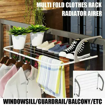 Multifuction Airer Dryer Drying Rack Radiator Towel Punch-free/ Clothes Folding Pole 5 Rail Bar Holder Solid Gray Home Storage
Multifuction Airer Dryer Drying Rack Radiator Towel Punch-free/ Clothes Folding Pole 5 Rail Bar Holder Solid Gray Home Storage