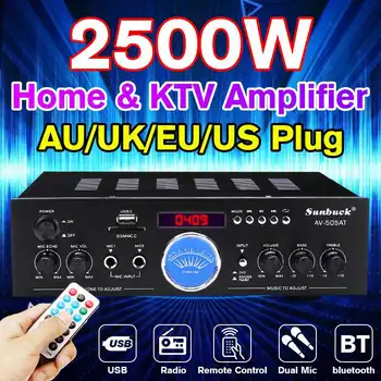 2500W Home Theater Amplifiers bluetooth 2.0 Channel Audio Stereo Power HiFi Amplifier Surround AMP Mixer USB FM
2500W Home Theater Amplifiers bluetooth 2.0 Channel Audio Stereo Power HiFi Amplifier Surround AMP Mixer USB FM