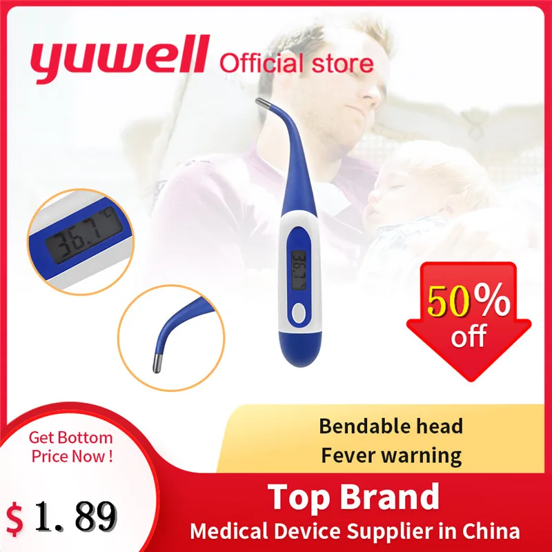 Yuwell YT308 Electronic LCD Thermometer Digital Baby Adult Medical Thermometre Body Fever Temperature Measuring Health Care Tool
Yuwell YT308 Electronic LCD Thermometer Digital Baby Adult Medical Thermometre Body Fever Temperature Measuring Health Care Tool