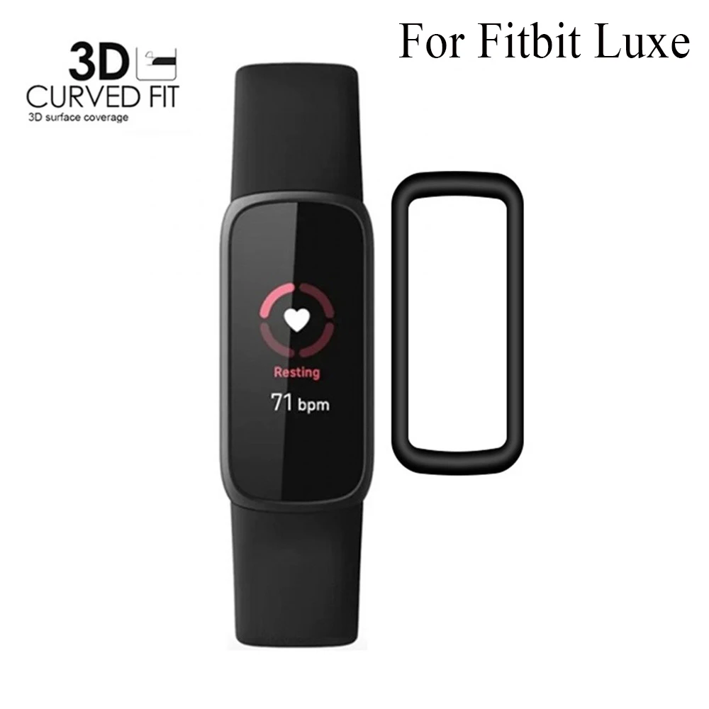 Защитная пленка с защитой от царапин для умных часов Fitbit Luxe 3D изогнутый