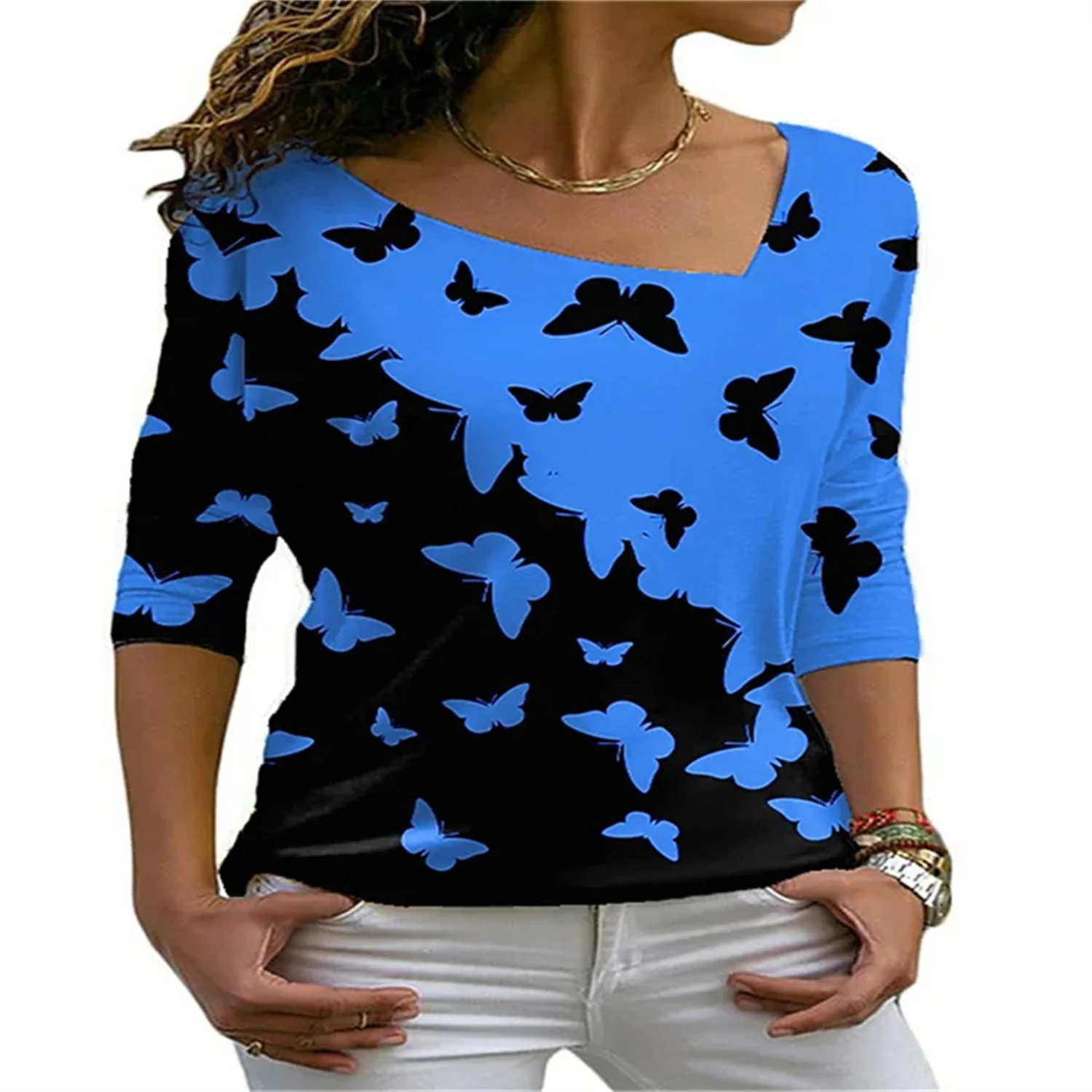 3D Printing Retro Loose Butterfly Pattern Shirt 2022 Pring Autumn V-neck Long Sleeve Stylish Self-Cultivation Pullover Women's
3D Printing Retro Loose Butterfly Pattern Shirt 2022 Pring Autumn V-neck Long Sleeve Stylish Self-Cultivation Pullover Women's
