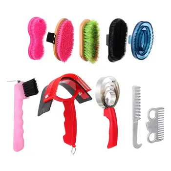 10pcs Horse Grooming Kit Horses Cleaning Brushes pet grooming supplies Horse Care Series (Random Color)
10pcs Horse Grooming Kit Horses Cleaning Brushes pet grooming supplies Horse Care Series (Random Color)