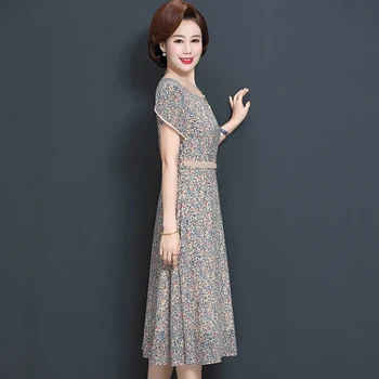 Mother's Dress Summer 2020 New Mid-aged and Old Size Women's Lofty Mid-long Foreign Style 
Mother's Dress Summer 2020 New Mid-aged and Old Size Women's Lofty Mid-long Foreign Style