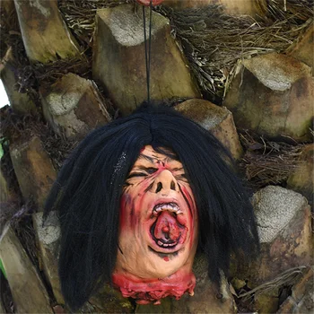 Latex Skull Halloween Hanging Decoration Scary Halloween Prop Haunted House Frighten Party Supplies Scary Animated For Bar Club
Latex Skull Halloween Hanging Decoration Scary Halloween Prop Haunted House Frighten Party Supplies Scary Animated For Bar Club