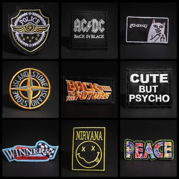 Punk Black Finger Cat Embroidery Patches for Clothing DIY Stripes Peace Rock Sticker Clothes Winner Letters Iron on Badges
Punk Black Finger Cat Embroidery Patches for Clothing DIY Stripes Peace Rock Sticker Clothes Winner Letters Iron on Badges