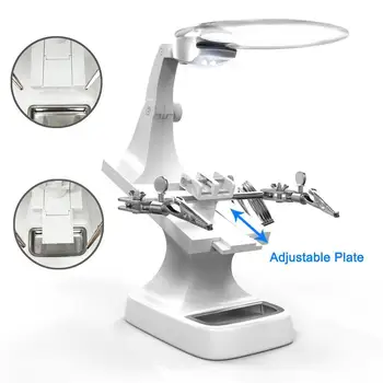 Helping Hand Soldering Stand W/ LED Light Clip Magnifier Magnifying Glass Magnifying Lamp Magnifying Light
Helping Hand Soldering Stand W/ LED Light Clip Magnifier Magnifying Glass Magnifying Lamp Magnifying Light