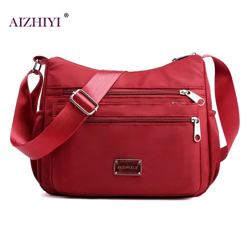 Women Waterproof Nylon Large Capacity Messenger Crossbody Bags Female Casual Solid Color Zipper Shoulder Handbag
Women Waterproof Nylon Large Capacity Messenger Crossbody Bags Female Casual Solid Color Zipper Shoulder Handbag