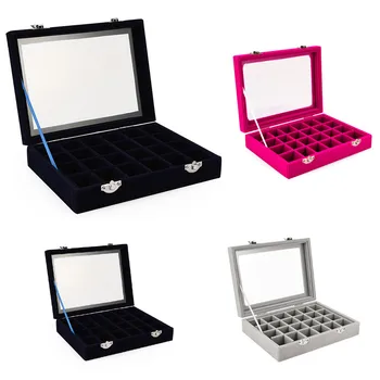 Transparent Cover Velvet Jewelry Tray Stackable Display Case Can Be Locked Storage Box Necklace Ring Earring Holder Organizer
Transparent Cover Velvet Jewelry Tray Stackable Display Case Can Be Locked Storage Box Necklace Ring Earring Holder Organizer
