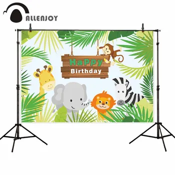 Allenjoy Safari Party Curtain Happy Birthday Leaves Monkey Giraffe Elephant Lion Zebra Wooden Sign Baby Backdrops Jungle Banners
Allenjoy Safari Party Curtain Happy Birthday Leaves Monkey Giraffe Elephant Lion Zebra Wooden Sign Baby Backdrops Jungle Banners