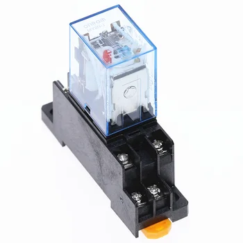 HH52P MY2NJ Relay Coil General DPDT Micro Mini Electromagnetic Relay Switch with Socket Base AC 110V 220V DC 12V 24V
HH52P MY2NJ Relay Coil General DPDT Micro Mini Electromagnetic Relay Switch with Socket Base AC 110V 220V DC 12V 24V