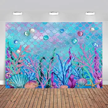 Mermaid Backdrop Photography Fish Scale Glare Birthday Party Banner Photo Studio Booth Background Newborn Baby Shower Photocall
Mermaid Backdrop Photography Fish Scale Glare Birthday Party Banner Photo Studio Booth Background Newborn Baby Shower Photocall