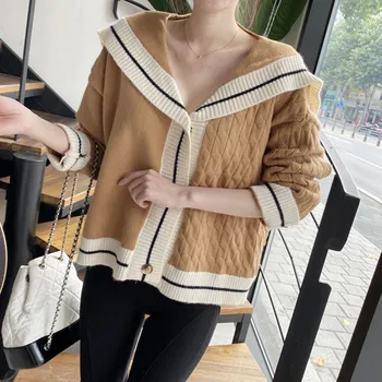 Korean Casual Versatile Knitted Twill Knit Sweater Cardigan 2020 V-Neck Gentle Chic Fashion Elegant Women Sweater
Korean Casual Versatile Knitted Twill Knit Sweater Cardigan 2020 V-Neck Gentle Chic Fashion Elegant Women Sweater