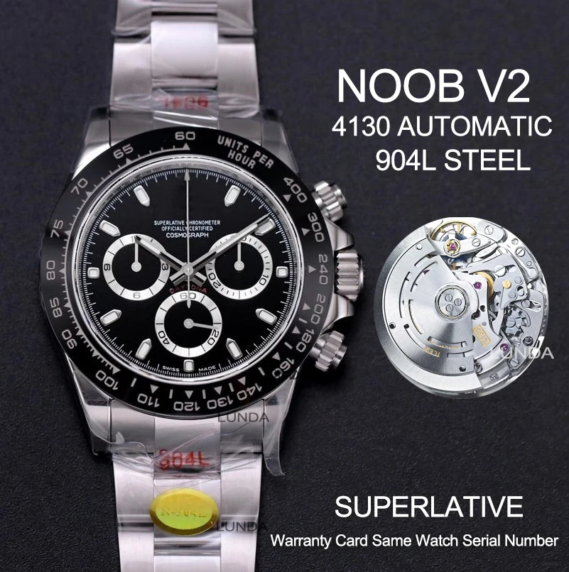 Best Edition N V2 904L Steel 4130 Automatic Chronograph Mens Watch Fully Functional Same As Genuiine Super Edieiton Puretime
Best Edition N V2 904L Steel 4130 Automatic Chronograph Mens Watch Fully Functional Same As Genuiine Super Edieiton Puretime