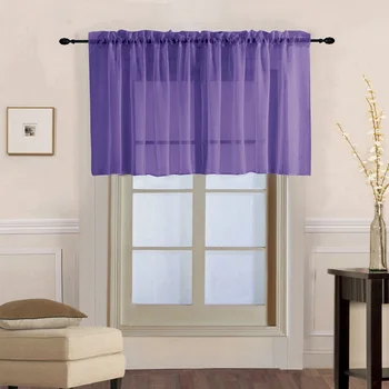 Solid Voile Drapes Roman Tulle Kitchen Pure Color Simple Sheer Short Curtains Valance For bay Window Door Decoration 184&30
Solid Voile Drapes Roman Tulle Kitchen Pure Color Simple Sheer Short Curtains Valance For bay Window Door Decoration 184&30