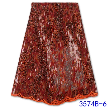 Burnt Orange French Net Lace Tulle Nigerian lace For Wedding African Lace Fabric Hot Sales High Quality Lace Sequins GD3574B-6
Burnt Orange French Net Lace Tulle Nigerian lace For Wedding African Lace Fabric Hot Sales High Quality Lace Sequins GD3574B-6
