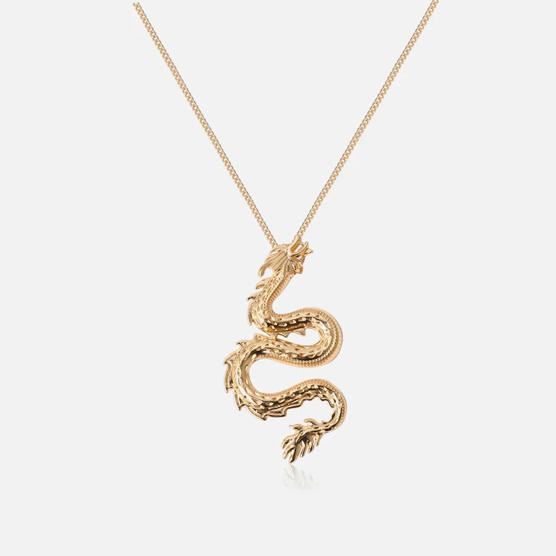 2020 Gold Chinese Dragon Animal Embossment Rose Flower Pendant Necklace Korean Fashion Winter Sweater Party Jewelry Wholesale
2020 Gold Chinese Dragon Animal Embossment Rose Flower Pendant Necklace Korean Fashion Winter Sweater Party Jewelry Wholesale