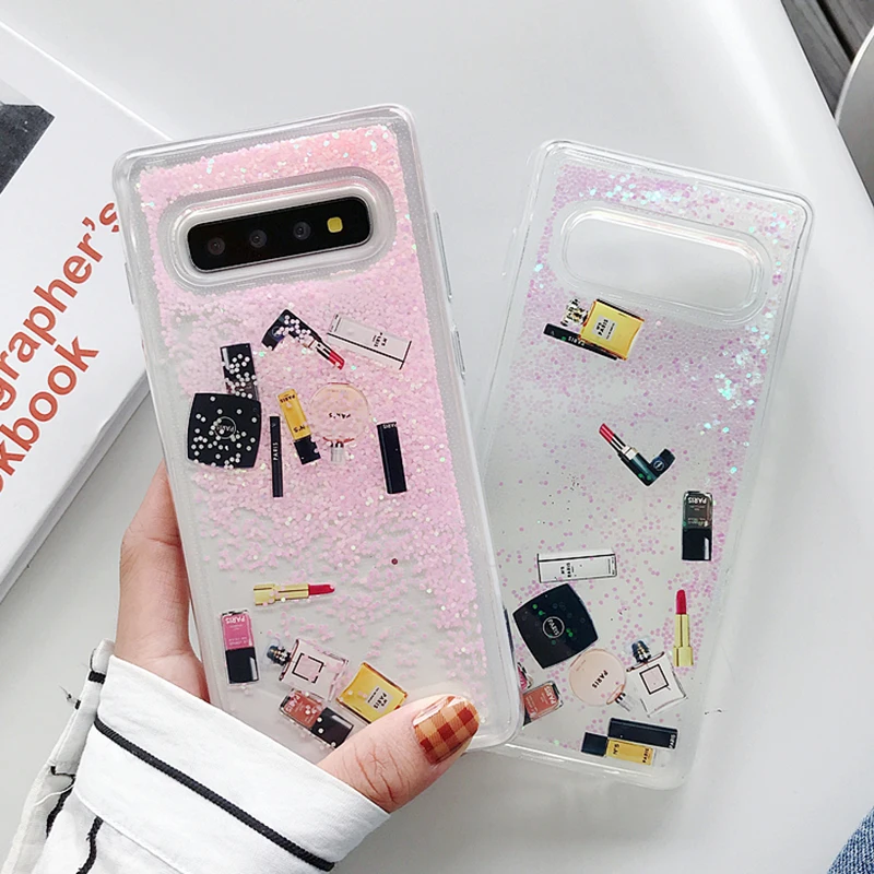 Cosmetic Quicksand Clear Cover Case For Galaxy S10 9 8 Plus Note 9 8 Hard Lipstick Perfume Bottle Dynamic liquid Capa Phone case
Cosmetic Quicksand Clear Cover Case For Galaxy S10 9 8 Plus Note 9 8 Hard Lipstick Perfume Bottle Dynamic liquid Capa Phone case