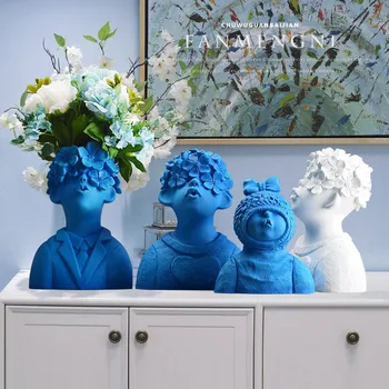 Northern Europe Resin Vase Figurines Creative Cute Boys Office LIvingroom Desktop Ornament Home Furnishing Decoration Crafts Art 
Northern Europe Resin Vase Figurines Creative Cute Boys Office LIvingroom Desktop Ornament Home Furnishing Decoration Crafts Art