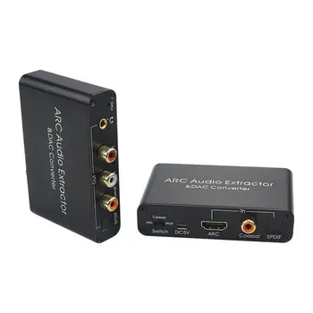 Digital Optical Coaxial Toslink Signal to Analog Audio Converter Adapter RCA Digital To Analog Audio Converter Black
Digital Optical Coaxial Toslink Signal to Analog Audio Converter Adapter RCA Digital To Analog Audio Converter Black