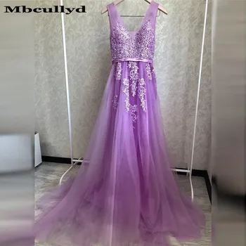 Mbcullyd Romantic Lilac Prom Dresses Long 2020 Applique Lace Imported Evening Dress Sheer V-neck vestidos de fiesta de noche
Mbcullyd Romantic Lilac Prom Dresses Long 2020 Applique Lace Imported Evening Dress Sheer V-neck vestidos de fiesta de noche