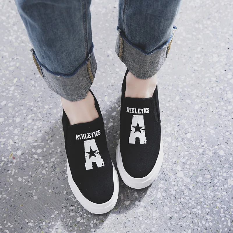 2019 New Style Spring Elevator Canvas Shoes Women's Slip-on Versatile Students Korean-style Loafers Thick Bottomed White Shoes
2019 New Style Spring Elevator Canvas Shoes Women's Slip-on Versatile Students Korean-style Loafers Thick Bottomed White Shoes