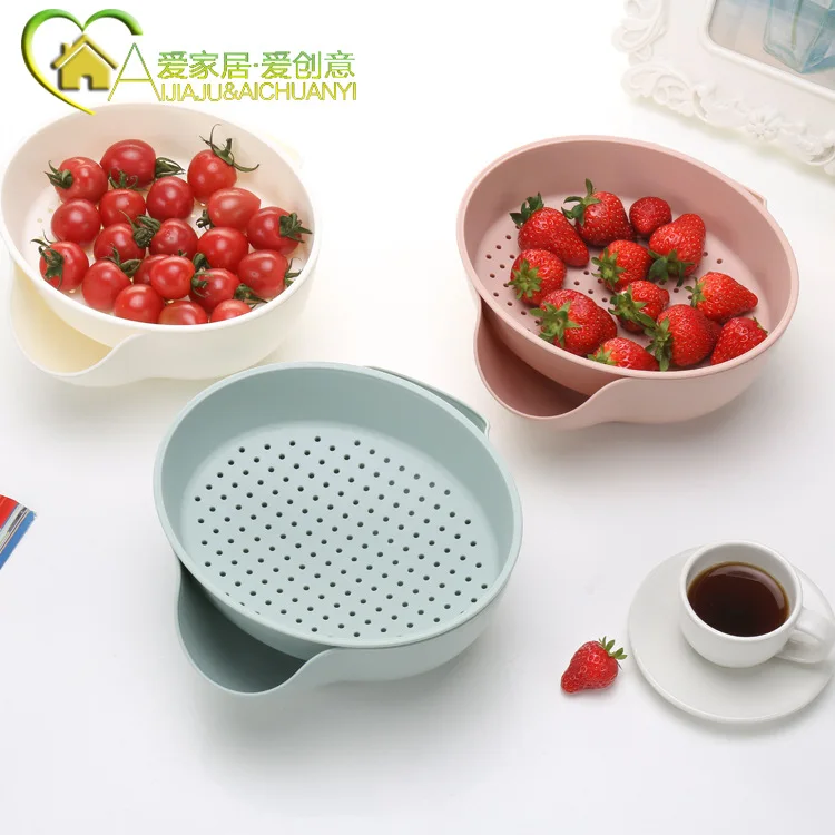 Alljoy ju Good Product Share Northern European-Style Double Layer Living Room Kitchen Water Draining Storage Basket Fruit Dried
Alljoy ju Good Product Share Northern European-Style Double Layer Living Room Kitchen Water Draining Storage Basket Fruit Dried