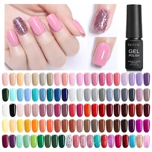 LILYCUTE 7ml Pure Nail Art Polish Set Losweken Caramel UV Gel Polish Langdurige Nail Kleur Gel Nail vernis Manicure(China)