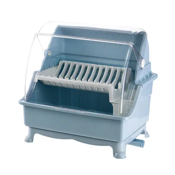 Kitchen cupboard storage box with cover put the tableware into chopsticks and plates plastic drain rack household dish drainer
Kitchen cupboard storage box with cover put the tableware into chopsticks and plates plastic drain rack household dish drainer