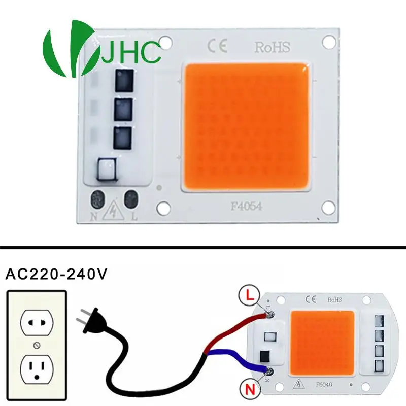 Светодиодный потолочный светильник бисерный чип Фито лампа полного спектра AC 220V