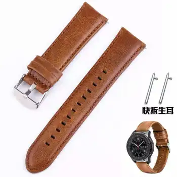 Genuine Classic Leather Strap For Samsung Gear S3 Band Frontier Strap For Gear S3 Classic galaxy watch active 46mm watchband
Genuine Classic Leather Strap For Samsung Gear S3 Band Frontier Strap For Gear S3 Classic galaxy watch active 46mm watchband