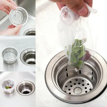 30/100 PCS Pouch Disposable Strainer Filter Bag Nylon Strainers Kitchen Sink Anti Garbage Mesh Bag Kitchen Bathroom Accessory 
30/100 PCS Pouch Disposable Strainer Filter Bag Nylon Strainers Kitchen Sink Anti Garbage Mesh Bag Kitchen Bathroom Accessory