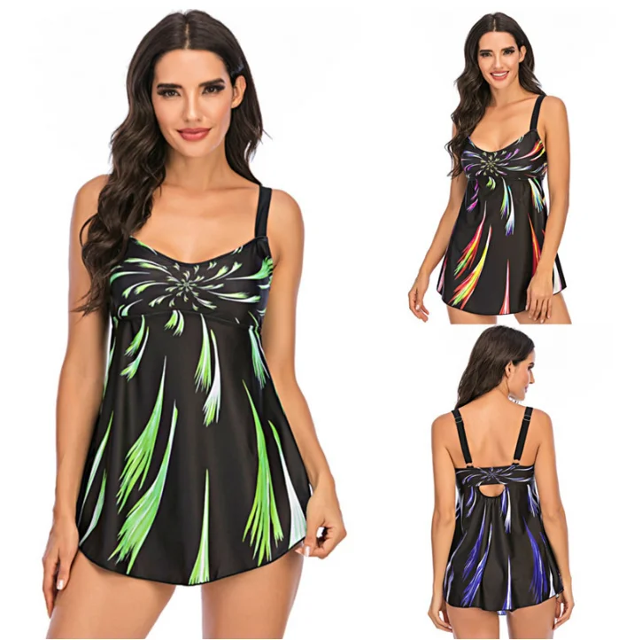 Plus Size Beach Dress 2020 Hot Selling Fireworks Gradient Printing Push Up Large Split Bathing Suit for Women Maillot de Bain
Plus Size Beach Dress 2020 Hot Selling Fireworks Gradient Printing Push Up Large Split Bathing Suit for Women Maillot de Bain