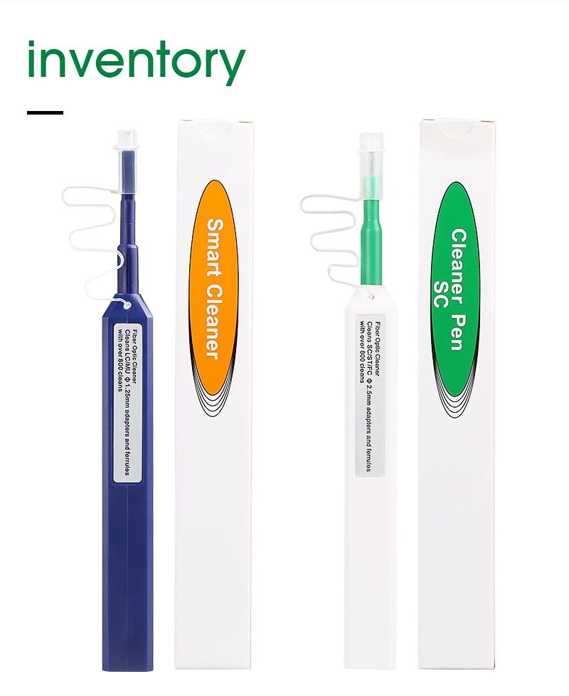 2PCS/lot LC/SC/FC/ST One-Click Cleaner Tool 1.25mm and 2.5mm Fiber Optic Cleaning Pen
2PCS/lot LC/SC/FC/ST One-Click Cleaner Tool 1.25mm and 2.5mm Fiber Optic Cleaning Pen