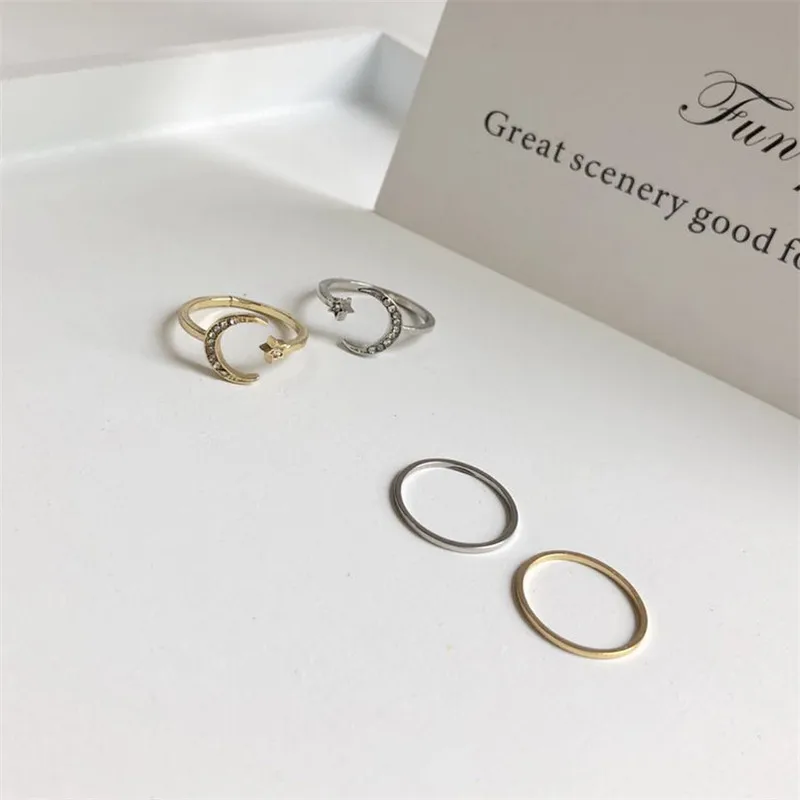 2019 new design moon thin aperture combination ring fashion jewelry generous minimally inlaid rhinestones code ring for women.
2019 new design moon thin aperture combination ring fashion jewelry generous minimally inlaid rhinestones code ring for women.