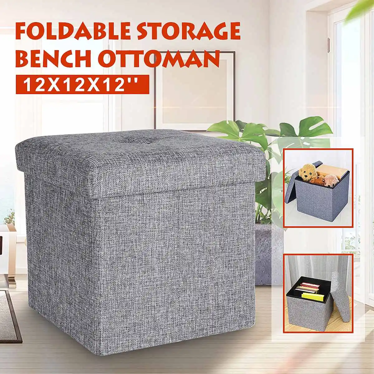 Fodable Storage Linens Cube Ottoman Seat Stool Box Footrest Linens Furniture Bench Shoes Rack
Fodable Storage Linens Cube Ottoman Seat Stool Box Footrest Linens Furniture Bench Shoes Rack