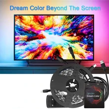 DIY Ambient Lighting WS2812B USB LED Strip light 5050 RGB Dream Color Ambient TV Kit for Desktop PC Screen Background lighting 5
DIY Ambient Lighting WS2812B USB LED Strip light 5050 RGB Dream Color Ambient TV Kit for Desktop PC Screen Background lighting 5