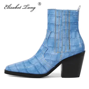 Elisabet Tang Cowboy Boots for Women Ankle Boots Wedges Heel Snake Print Boots Autumn Winter Western Boots White Brown Black
Elisabet Tang Cowboy Boots for Women Ankle Boots Wedges Heel Snake Print Boots Autumn Winter Western Boots White Brown Black