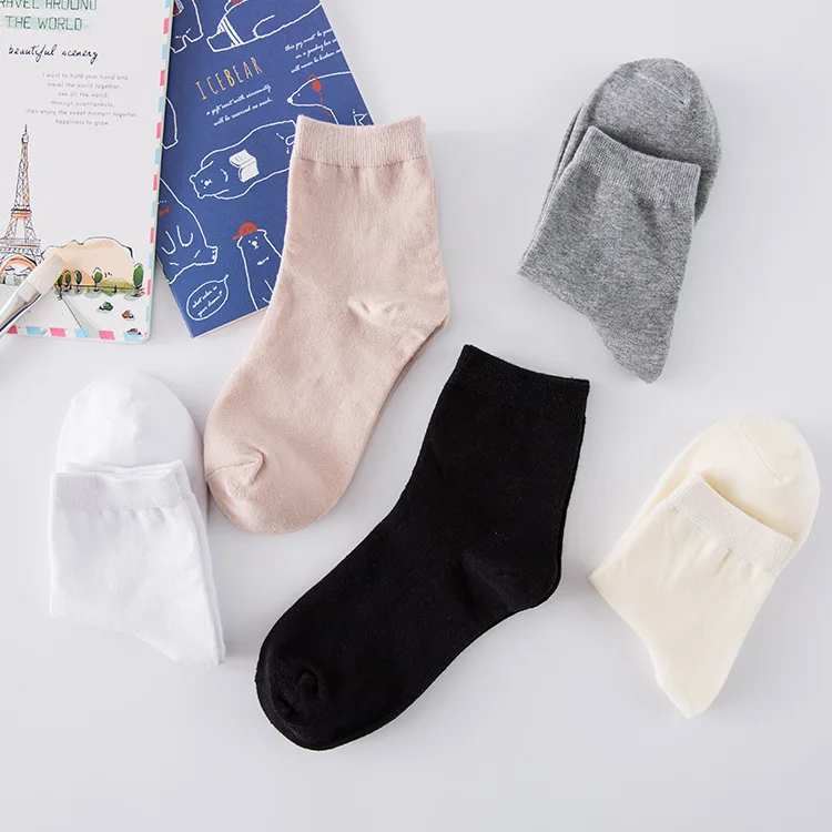 Autumn And Winter New Style Women's Pure Cotton Socks College Style Solid Color Tube Socks Manufacturers Direct Selling Breathab
Autumn And Winter New Style Women's Pure Cotton Socks College Style Solid Color Tube Socks Manufacturers Direct Selling Breathab