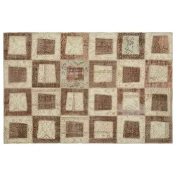 Handmade Beige Vintage Overdyed Patchwork Area Rug 160x242 Cm-5'3''X7'11''
Handmade Beige Vintage Overdyed Patchwork Area Rug 160x242 Cm-5'3''X7'11''