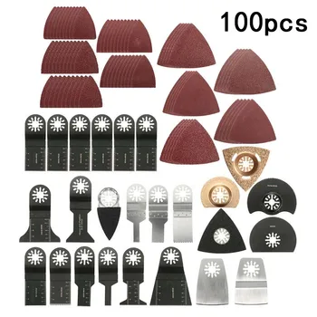 100PCS Oscillating Saw Cutters Set Multi Tool Accessories Kit For Wood Cutting Triangular sand paper
100PCS Oscillating Saw Cutters Set Multi Tool Accessories Kit For Wood Cutting Triangular sand paper