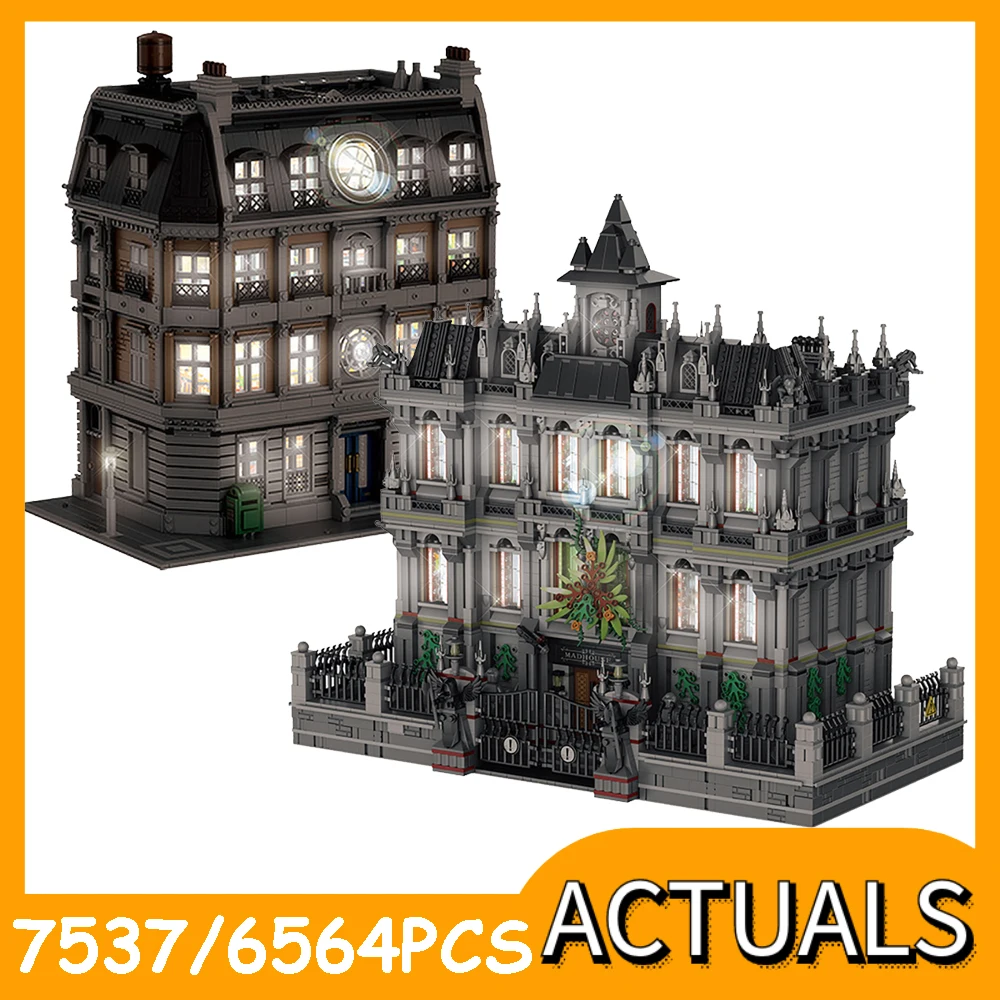 MOC City Creator Expert Modular Building Block Super Heroes Batman Arkham Asylum Breakout Lunatic Hospital Bricks Toys Kids Gift
MOC City Creator Expert Modular Building Block Super Heroes Batman Arkham Asylum Breakout Lunatic Hospital Bricks Toys Kids Gift