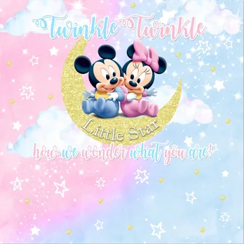 8x8FT Mickey Minnie Mouse Twinkle Star Moon Sparkle Clouds Sky Custom Photo Studio Background Backdrop Vinyl 240cm x 240cm
8x8FT Mickey Minnie Mouse Twinkle Star Moon Sparkle Clouds Sky Custom Photo Studio Background Backdrop Vinyl 240cm x 240cm