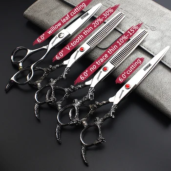 440CHair Scissor Barber Shop Hair Stylist Special Hairdressing Scissors 6 inch Cutting Seamless Scissors Thinning Willow Shears
440CHair Scissor Barber Shop Hair Stylist Special Hairdressing Scissors 6 inch Cutting Seamless Scissors Thinning Willow Shears