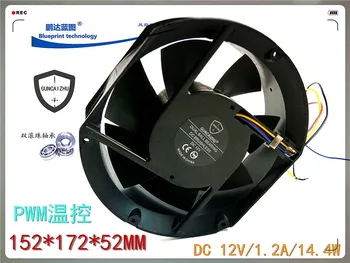 GUNCAIZHU oval 152 * 172 * 52 mm17cm 12 v double ball bearing PWM control cooling fan
GUNCAIZHU oval 152 * 172 * 52 mm17cm 12 v double ball bearing PWM control cooling fan