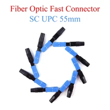 

10-400Pcs Embedded Fiber Optic Fast Connector UPC SC Plug Single-mode Fiber Optic Adapter Quick Field Assembly 55mm/2.17in