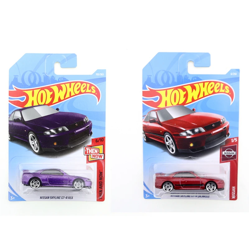 Оригинальная модель автомобиля NISSAN SKYLINE GT-R(BCNR33) литой Мини-автомобиль из сплава
