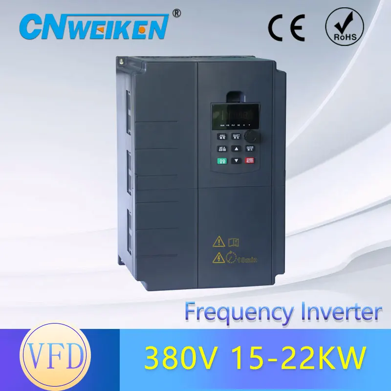 

AC 380V 22KW Variable Frequency Drive 220V to 380V 3-Phase Speed Controller Inverter Motor VFD Inverter Frequency Converter